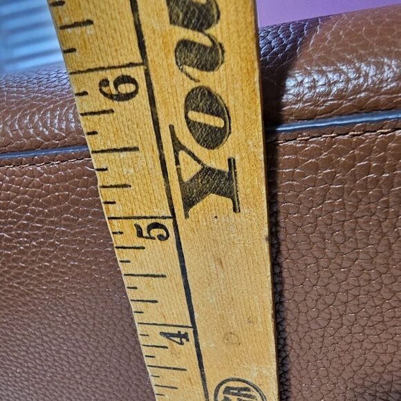 EUC REBECCA MINKOFF MEGAN LEATHER TOTE BROWN LARGE - Picture 12 of 16